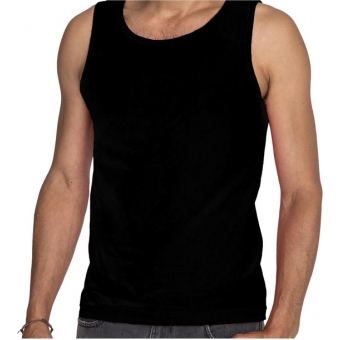 Heren hemd Fruit of the Loom zwart maat L (173.01-L)